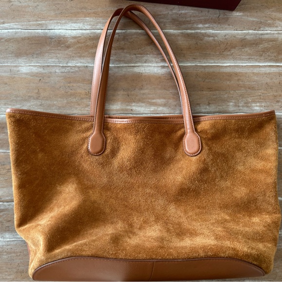 J. Crew Berkeley suede & leather tote bag - Picture 4 of 6